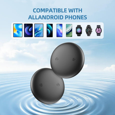 Android smart Tracker Tag - 4 Pack, Bluetooth GPS Tracker for Android Phones, Compatible with Google Find My Device, Item Locator for Luggage, Keys, Backpack, IP66 Waterproof (4 Pack)
