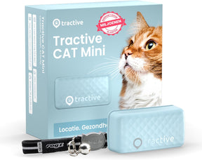 Tractive Smart Cat Tracker Mini | #1 Cat GPS | Real-Time Location Tracking | Territory & Location History | Safety Collar included (Mint)