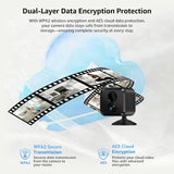 Mini Camera 4K Indoor Security Camera with 3-Day Cloud Storage, App Control & Remote Access, AI Motion Detection, Night Vision, 60-Day Battery, Smart Standby, Compact Design for Home Monitoring