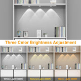 LED Under Cabinet Lighting, Rechargeable Motion Sensor Light Indoor, 3 Color Temperatures, Wireless Magnetic Closet Light for Closets, Kitchen, Bedroom, Hallway, Stairs (2 PCS)