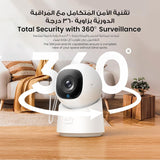 eufy Security Indoor Cam C220, 2K Resolution Security Camera with 360° PTZ, Plug-in Security Indoor Camera with 2.4G Wi-Fi, Human/Motion AI, Night Vision, AI Tracking, HomeBase S380 Compatible
