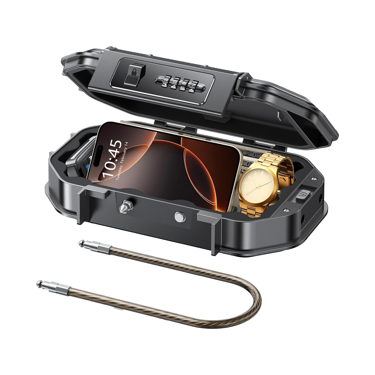 Ctoby Portable Travel Safe, 4-Digit Combination, Waterproof