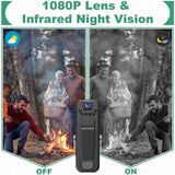 Mini HD 1080P Body Camera, 180° Rotatable Lens, Portable Recorder