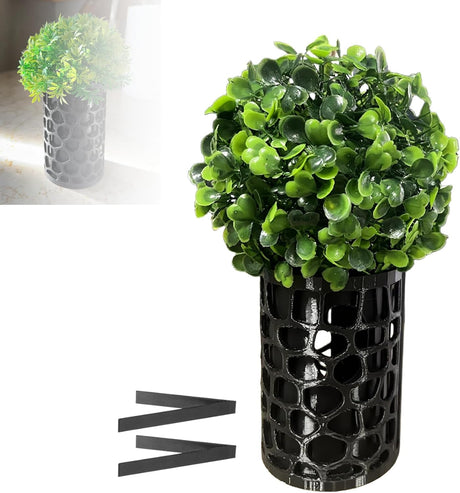 Camera Disguise Vase for Ring Indoor Cam (1st Gen) - Decorative Hidden Camera Plant Holder & Ring Camera Hider - Black Cover to Conceal a Cam & Hide Security Device