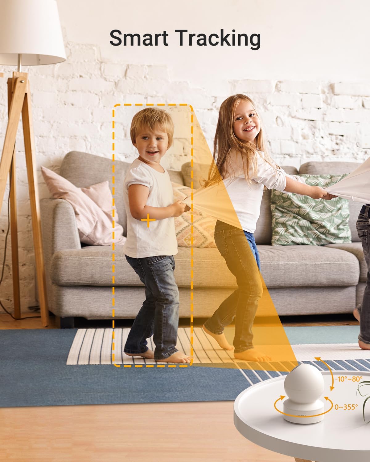 Imou 1080P Indoor Smart Camera, 360° PTZ, Night Vision, Two-Way Talk