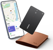 UGREEN FineTrack Slim Smart Finder Compatible with Apple Find My (iOS Only + Rechargeable), 1.7mm Ultra-Slim Wallet Finder, IP68 Waterproof Bluetooth Tracker Card for Wallet, Key, Luggage Tags