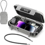 Diyife Small Safe Box Portable 4 Digit Code Safe Security Box, Waterproof | with 6 mm Thick Removable Wire Rope, Secures Valuables when Travel, on the Beach, Camping, in the Office, Cars