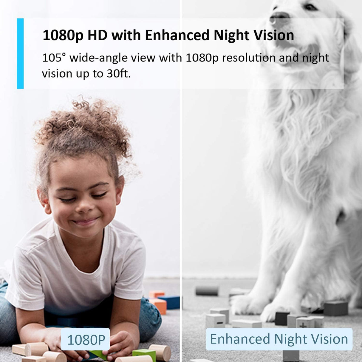 TP-Link Tapo 1080p Resolution Home Security Wi-Fi Camera With Advanced Night Vision| Motion Detection| Two-Way Audio| Sound and Light Alarm| Easy Setup (Tapo C100)