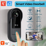 UanTii Tuya Smart Video Doorbell 720P HD Wireless Video Intercom Door Bell Camera Two-Way Audio Night version for Home Security