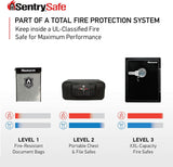 SentrySafe Fire and Water Resistant Bag with Zipper for Documents
