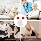 Wifi Caregiver Pager, Call Button, Wireless Alert System, Personal Panic Alarm, Emergency Button For Elderly Patient Seniors Disabled, 2 Sos & 1 Receiver