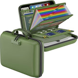 DocSafe Fireproof File Organizer with Lock, Green, 15.55 x 3 x 11.5 inches, Hard-Shell Fireproof File Organizer