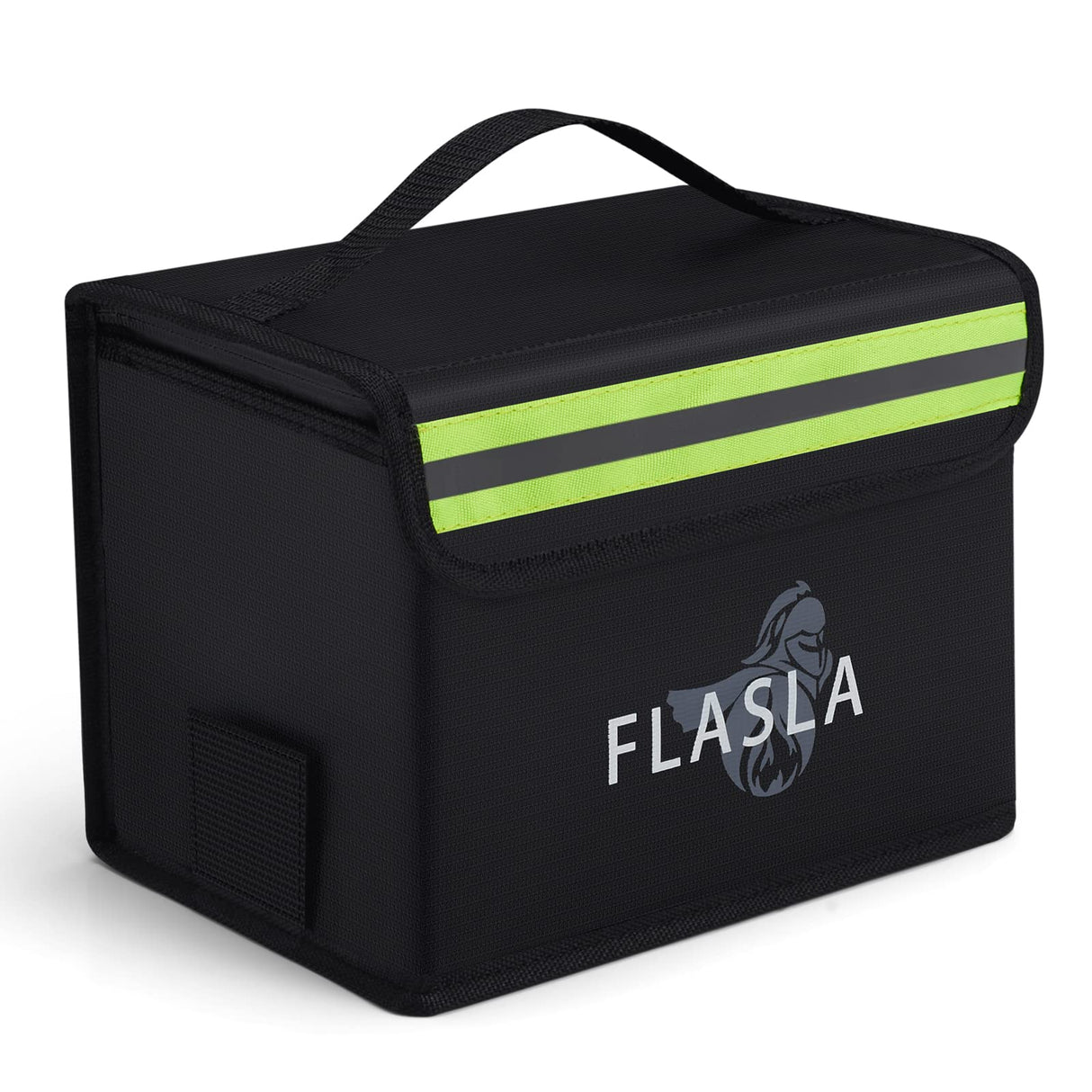FLASLD Fireproof Document & Money Bags, Large Fireproof & Water Resistant Bag, Fireproof Folder Safe Bag for Cash, Valuables & Passport, with Silicone Coating & Zipper Closure (Storage Bag-24x12x12”)