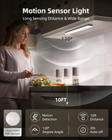 EZVALO 6-Pack Under Cabinet Lighting with Charging Station, Rechargeable Motion Sensor Lights, 3 Color Temps, Dimmable 62 LED Wireless Motion Activated Cabinet Lights with Remote for Kitchen,Pantry