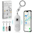 Riverstone Personal Security Tracker Alarm 130dB with Apple Find My GPS Only for iOS, Stop Aggression, Siren Emergency Self-Defense & Anti Removal Key Ring for Women and Children