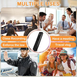 Mini Camera, 1080P HD Wearable Recorder Video Mini Camera, Portable Body Camera, 1000mah Battery with Night Vision, Loop Recording, Small Security Camera for Offive Meeting Travel Outdoor (Black)