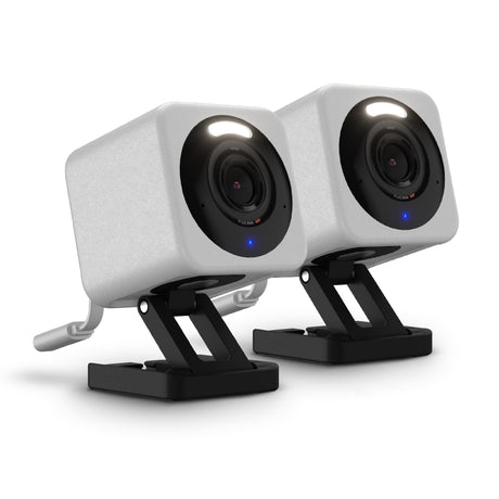WYZE Cam v4, 2.5K HD WiFi Smart Home Security Camera, Indoor/Outdoor, Pet/Baby Monitor, Motion Activated Spotlight/Siren, Color Night Vision, 2-Way Audio, Works with Alexa & Google, Black, 2 Pack