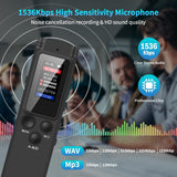 ASINNO 64GB Digital Voice Recorder, Voice-Activated + USB-C