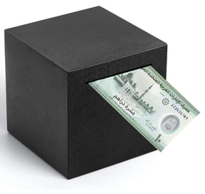 Piggy Bank for Adults Must Break to Open, Stainless Steel Metal Money Savings Box for Cash Coin (4.72 inch) Silver