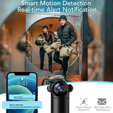 Wi-Fi Security Camera, 1080P Indoor Outdoor Camera with Night Vision, Motion Detection, Two-Way Talk, Alarm, and Human Pet Sound Detection
