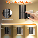Night Light with Light Sensor, Warm White 3000K, 2 Pack | Dusk to Dawn Sensor, 0-100LM Dimmable, Plug in, Soft Light, Energy-Saving, for Bedroom Hallway Stair Bathroom Corridor
