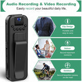 Mini HD 1080P Body Camera, 180° Rotatable Lens, Portable Recorder
