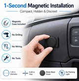 Car Tracker Support Android and iOS Systems, Magnetic Bluetooth Finder for Car with Alerts, Global positioning function,1 Year Battery Life (Includes Keychain, Strap & Mount)