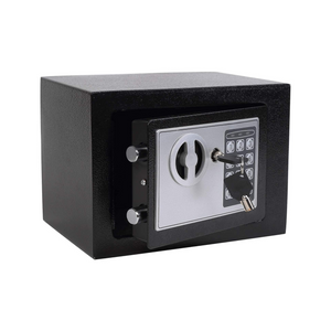 BRIEFNESS Electronic Safe Box with Digital Keypad + Keys, 4.6L Black