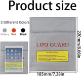 Erzekrim Pack of 3 Fireproof Waterproof Safe Bag Fireproof Battery Bag Fireproof Document Bag Case Container Lipo Safety Guard Explosion-proof Battery Explosion Proof (Pack of 3)
