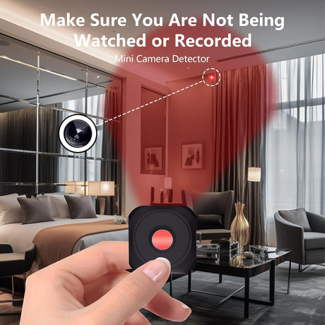 GAYA Hidden Camera Detectors,Delicate Small Acce0sories,Anti Spy Wireless Infrared Camera Sweeper Device Detector,Indoor use for Hotel/Home/Office/Travel