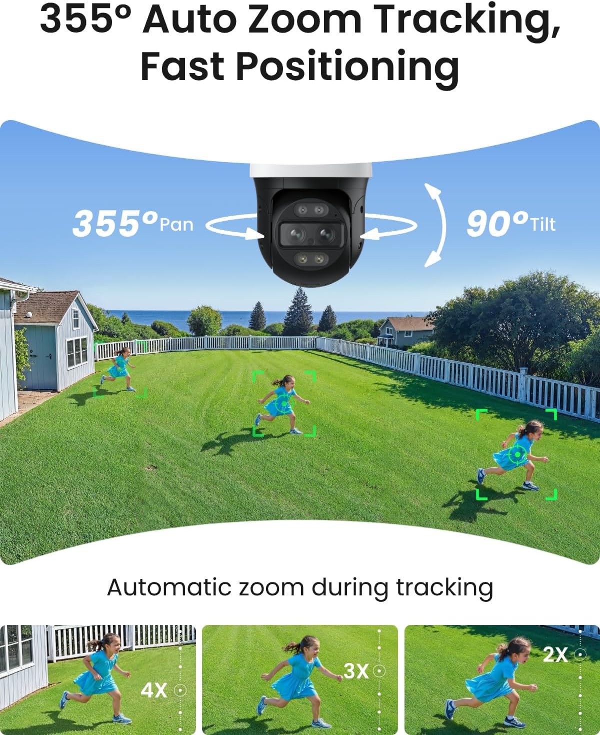 REOLINK TrackMix 4K PTZ PoE Camera, Dual-Lens, 6× Hybrid Zoom
