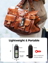 130DB Personal Safety Alarm - Rechargeable Emergency Siren with 3 LED Strobe Lights, Self Defense Keychain for Women, Men, Kids & Seniors - Clip-On Alarm for Running, Walking, Travel (Black)