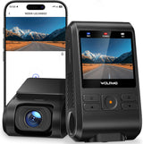WOLFANG Dash Cam Front, 1440P Mini WiFi DashCam for Cars, 2’’ IPS Car Camera with SD Card, Dash Cam with Parking Monitor, Night Vision, WDR, 170° Wide Angle, G-Sensor, Loop Recording, APP Control
