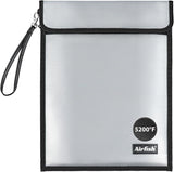Large Fireproof Document Bag with Waterproof Zipper &Wider Airtight Velcro,15"x 11Non-ltchy Silicone Coated Fiberglass Fire and Water Safe Bag for File, Cash,Jewelry and Valuables