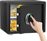 HSGCJS Biometric Fingerprint Safe, Home Safe Box with full Digital Keypad,Security Safe For Home,Office and Hotel-1.2 Cubic Feet