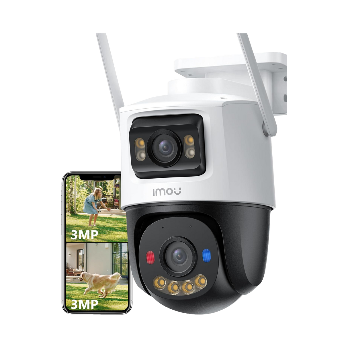 Imou Dual-Lens 6MP Outdoor PTZ Camera, AI Detection, WiFi6