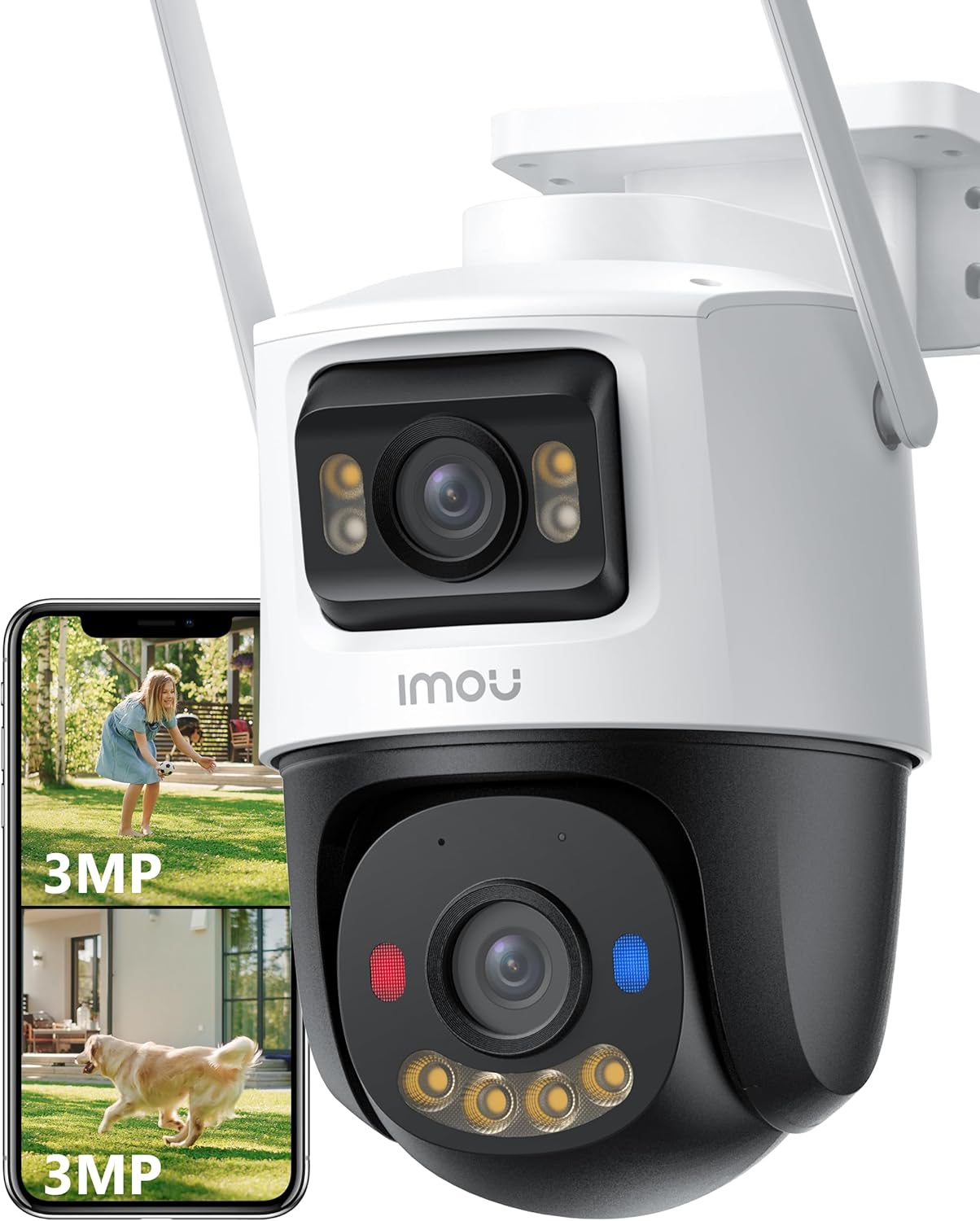 Imou Dual-Lens 6MP Outdoor PTZ Camera, AI Detection, WiFi6