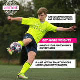 Playermaker 2.0 Smart Soccer Tracker for Cleats, 25+ Technical & Physical Soccer Training Metrics, 12 Month Access to Playermaker Technology App, Next-Level Precision Beyond GPS Trackers, Medium