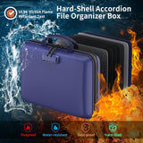 DocSafe Fireproof File Organizer with Lock, Green, 15.55 x 3 x 11.5 inches, Hard-Shell Fireproof File Organizer