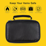 Fireproof File Document Bag Safety Organizer with 3-Digit Lock Zipper Closure Fire & Water Resistant Money Pouch Multi-Layer Card Case for Home Office Travel Passport Certificates