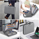 DocSafe Fireproof File Organizer with Lock, Green, 15.55 x 3 x 11.5 inches, Hard-Shell Fireproof File Organizer