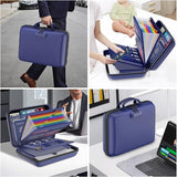 DocSafe Fireproof File Organizer with Lock, Green, 15.55 x 3 x 11.5 inches, Hard-Shell Fireproof File Organizer