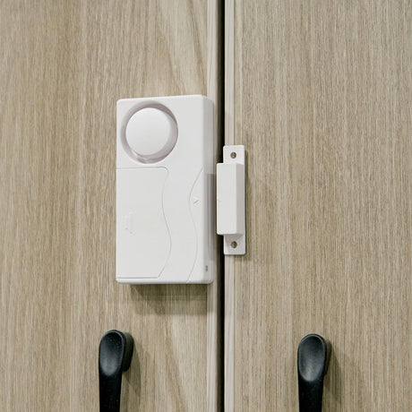 Mengshen Door and Window Alarm, Anti-Theft Burglar Wireless Alarm with Remote Control for Home Security, Easy to Install, 105db (Includes 2 Alarm and 1 Remote Control)