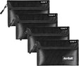 Airfish 4 Pack Fireproof Money Bag,8x5Inches Fireproof Wallet,Small Fireproof Document Bag with Zipper,Safe Bag Set for Valuables