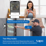 TP-Link Tapo Smart Video Doorbell Camera Wireless with Chime, 2K with Full Color Night Vison & Spotlights, No Monthly Fee, Ring Call, 160° Ultra-Wide View, Free AI Detection, Local Storage (D210)