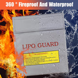 Erzekrim Pack of 3 Fireproof Waterproof Safe Bag Fireproof Battery Bag Fireproof Document Bag Case Container Lipo Safety Guard Explosion-proof Battery Explosion Proof (Pack of 3)