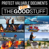 The Good Stuff Water and Fireproof Pouch (2000℉) - Protect Money, Passports, and Documents with a Fireproof Money Bag for Cash, Safe Money Storage Bags Fire Proof Waterproof