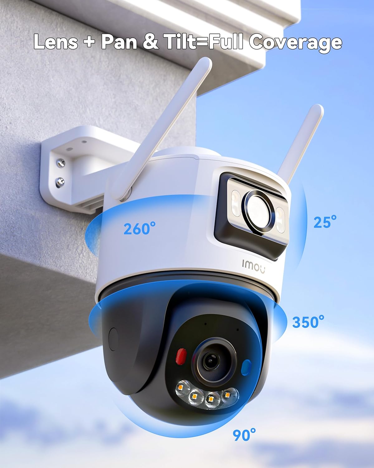 Imou Dual-Lens 6MP Outdoor PTZ Camera, AI Detection, WiFi6