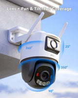 Imou Dual-Lens 6MP Outdoor PTZ Camera, AI Detection, WiFi6