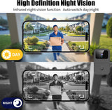 OBEST video doorbell wireless, doorbell camera outdoor, App control, intelligent voice changing, high-definition night vision, automatic capture, Battery powered